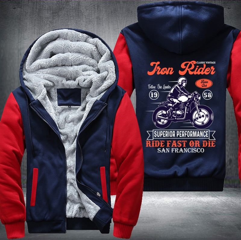 Ride fast or die san Francisco Fleece Jacket