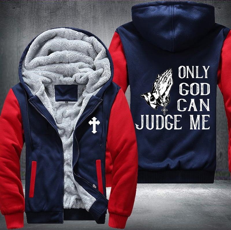 Only god can judge me Fleece Jacket