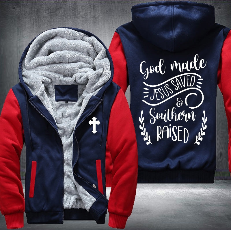 God made Jesus saved and southern raised Jacket