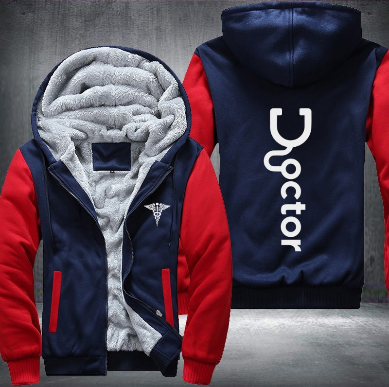 Doctor printed Fleece Jacket